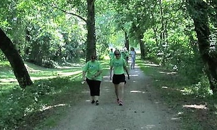 hikers walking